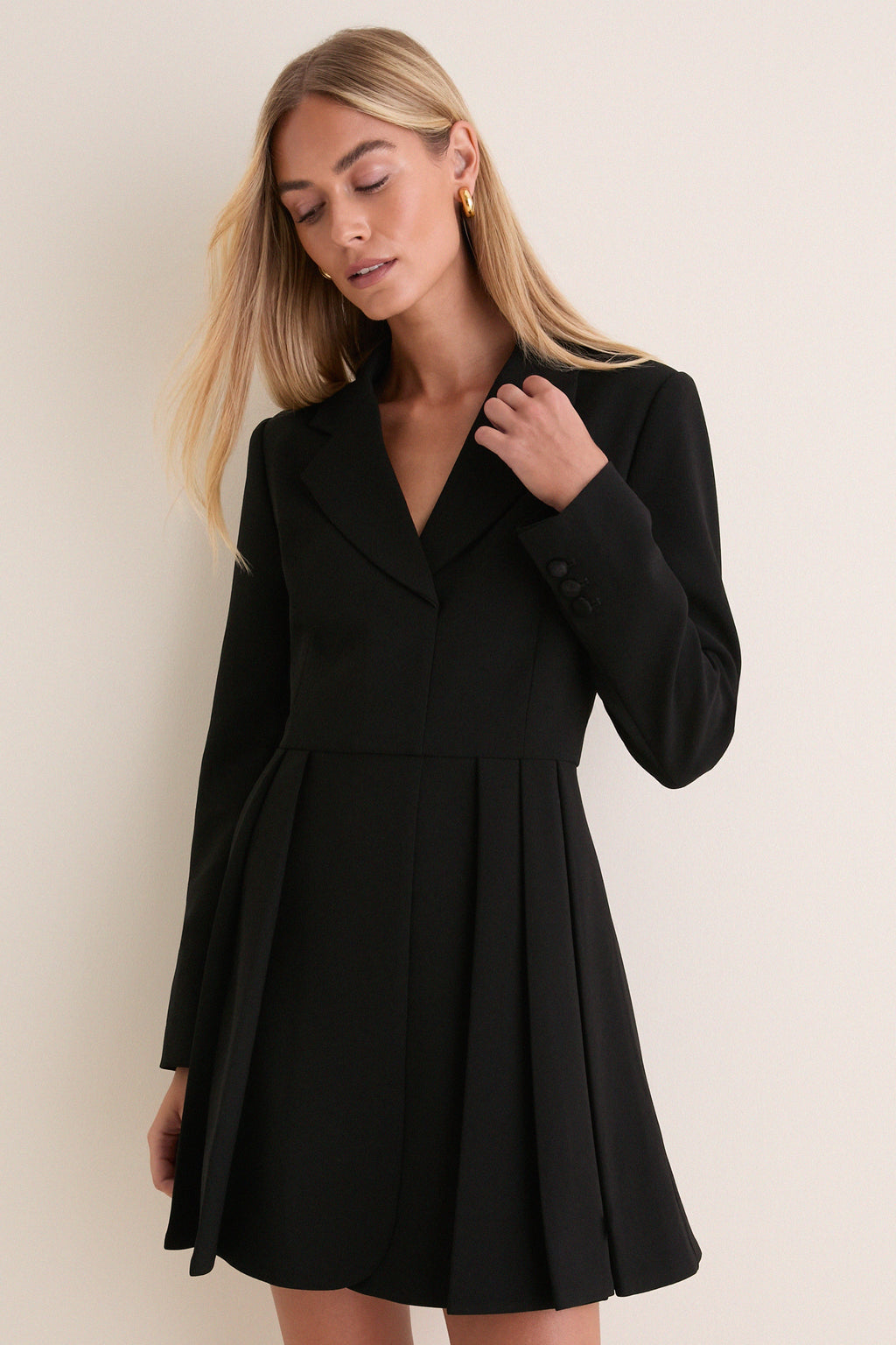 Black Aria Blazer Dress