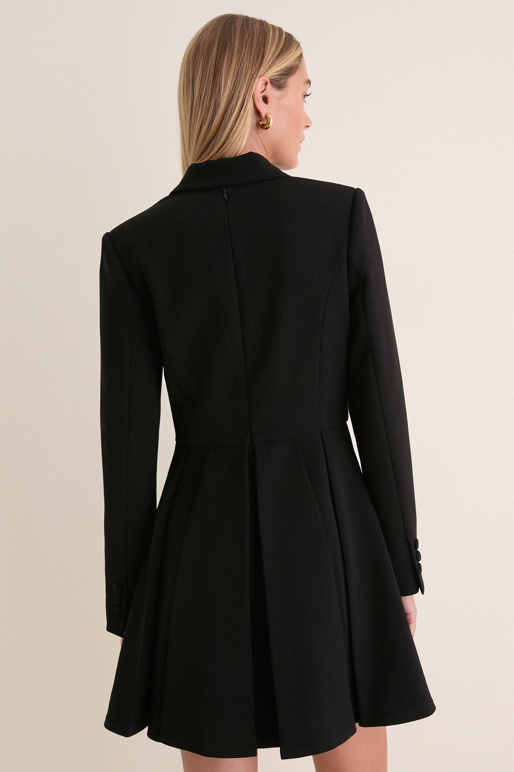 Black Aria Blazer Dress