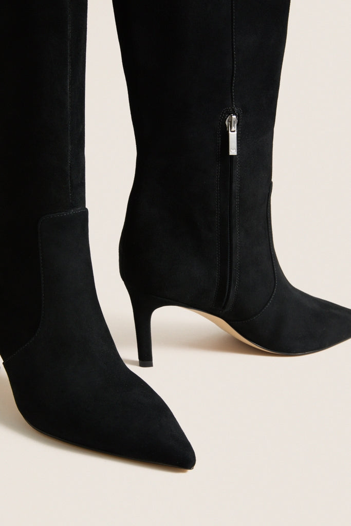 Black Suede Callena Boots