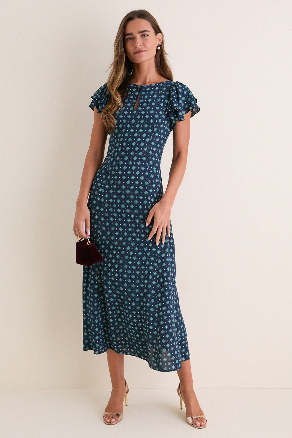Blue Winterberry Clare Dress