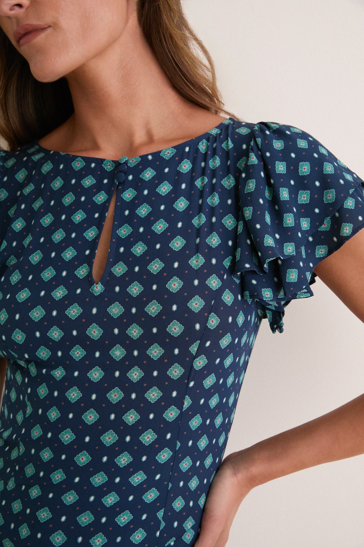 Blue Winterberry Clare Dress