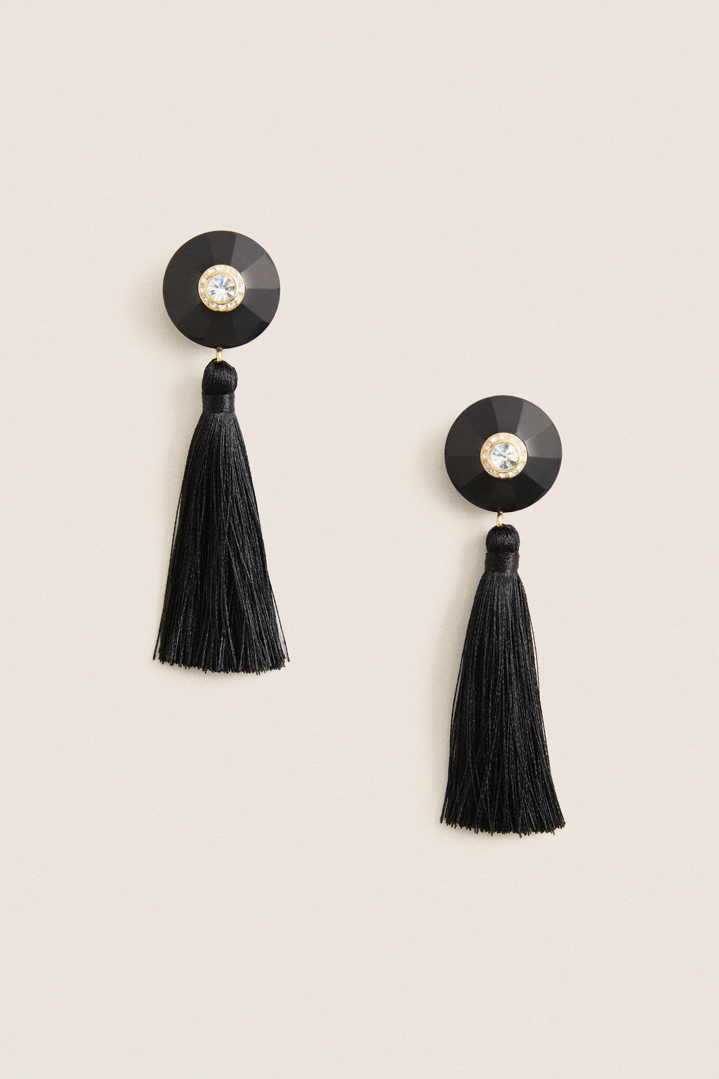 Black Tassel Earrings