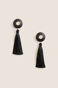 Black Tassel Earrings