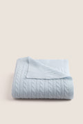 Blue Cashmere Baby Blanket