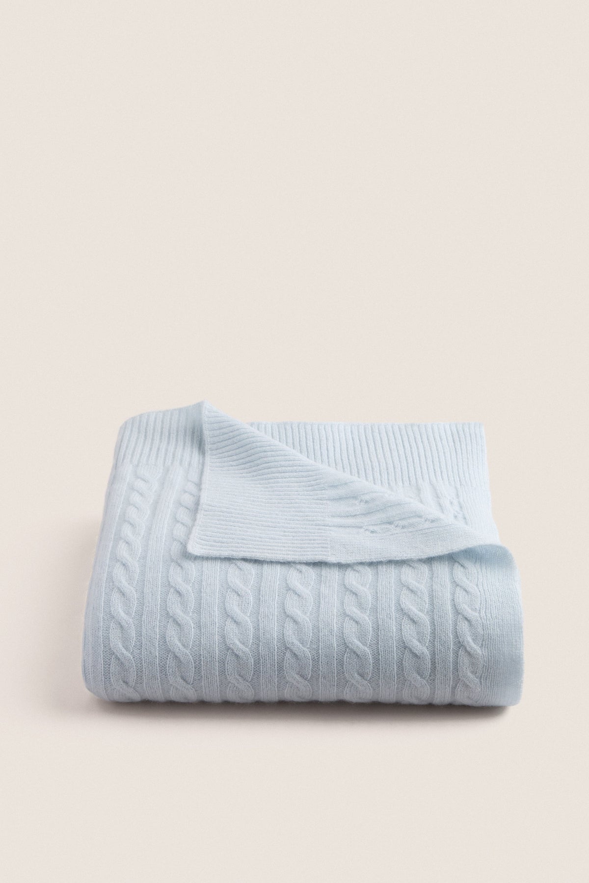 Blue Cashmere Baby Blanket