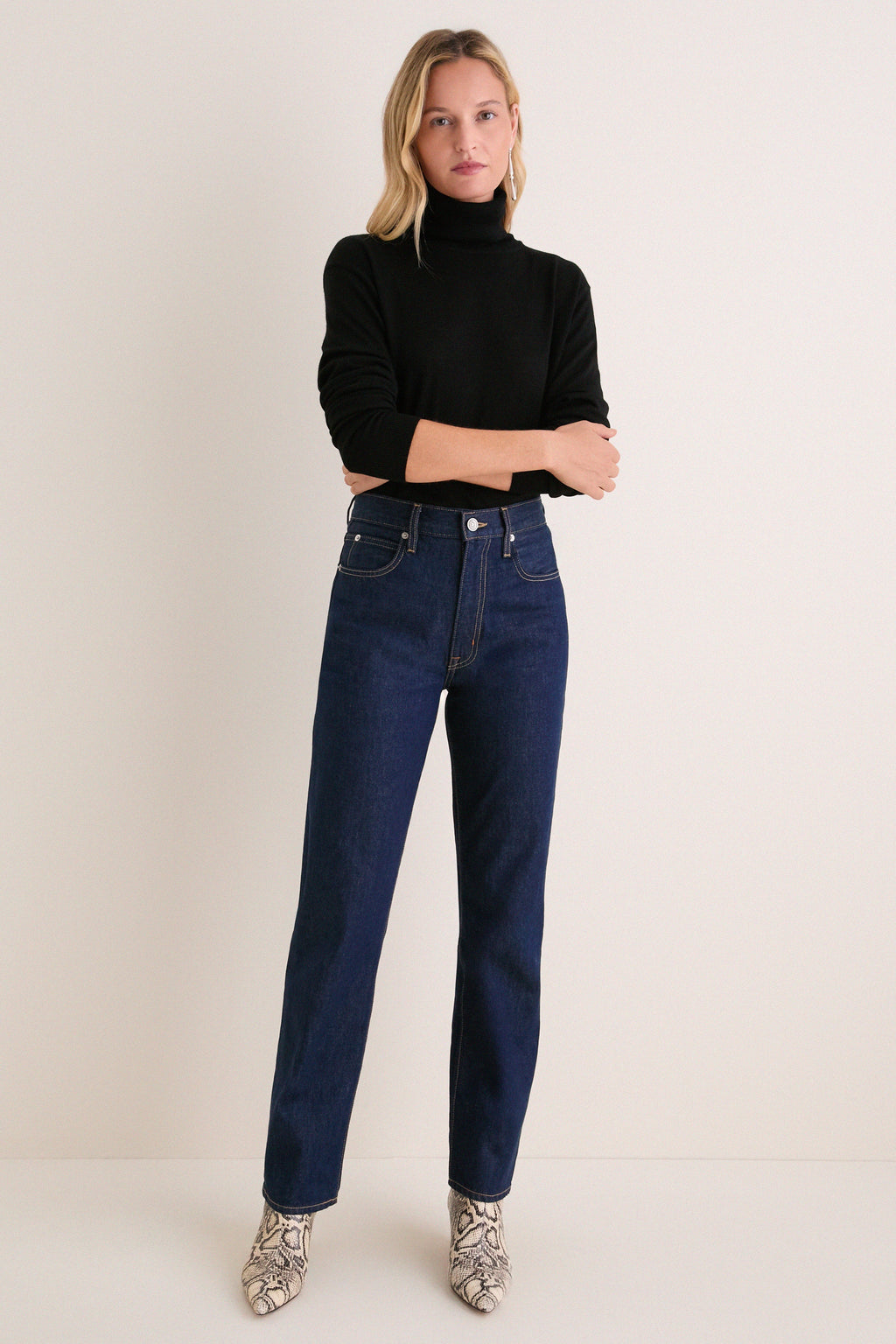 Black Merino Whitney Turtleneck