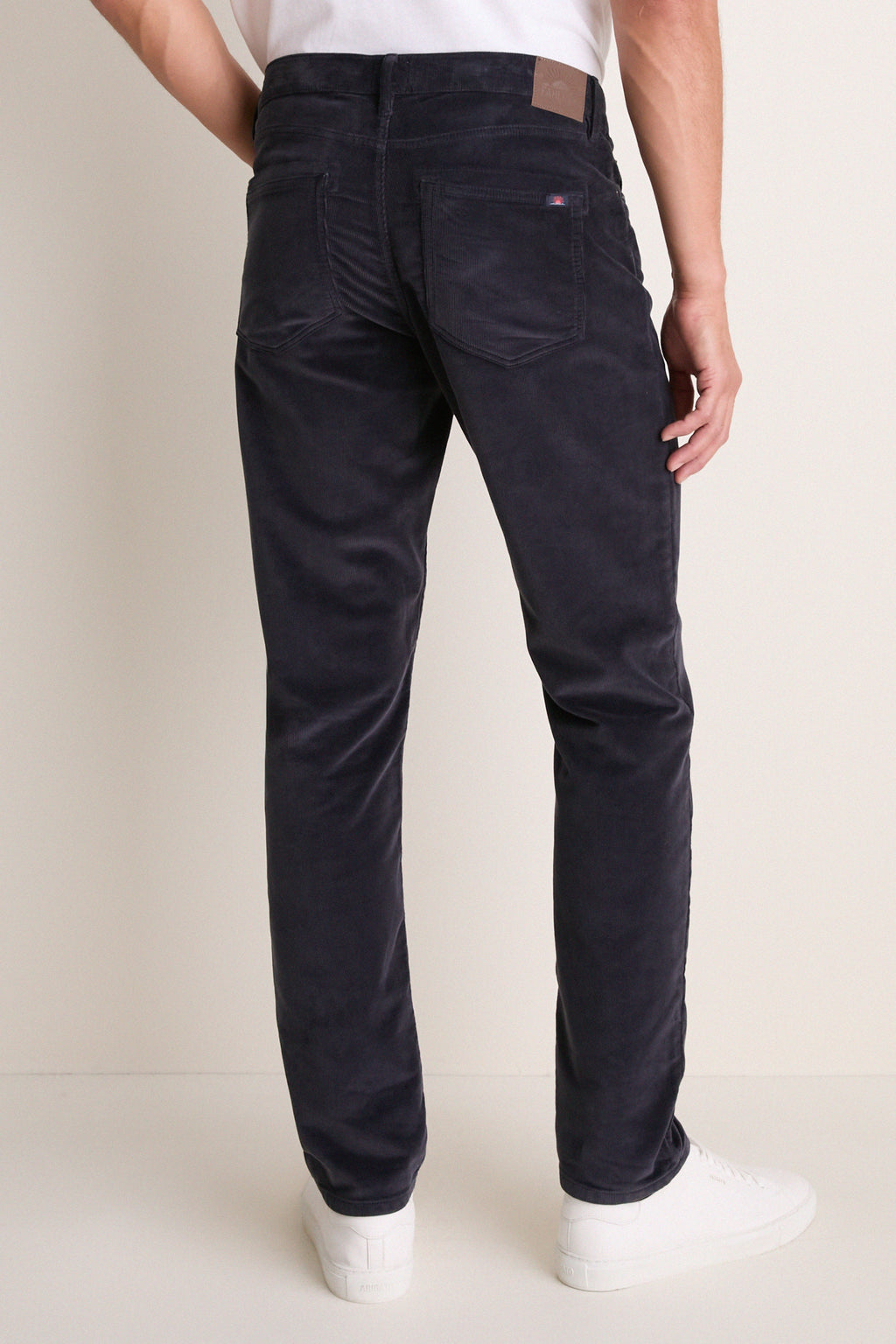 Abyss Navy Stretch Terry Corduroy 5 Pocket