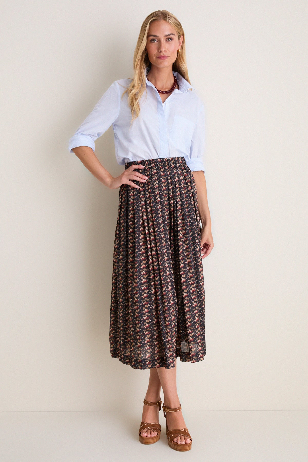 Abstract Alps Dixon Midi Skirt