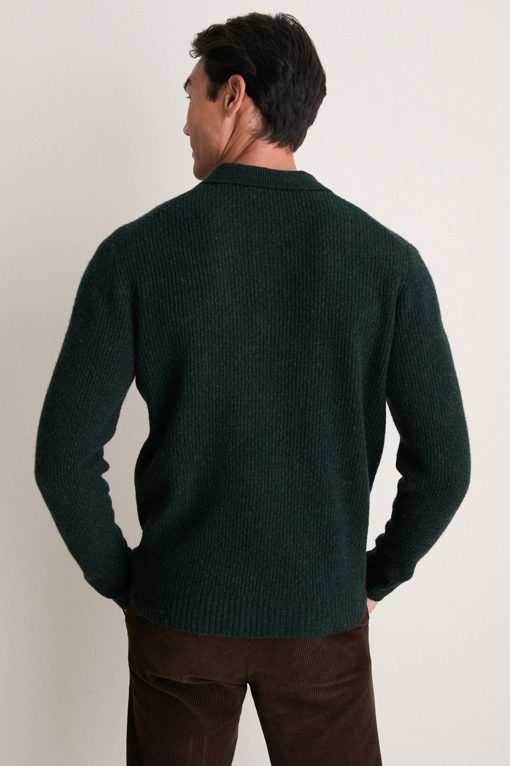 Black Pine Merino Sweater Polo