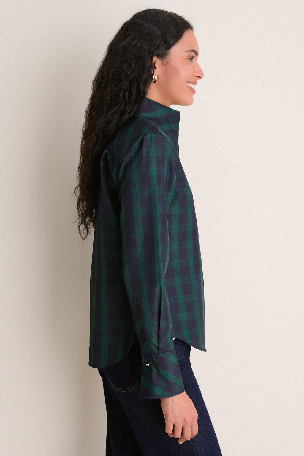 Blackwatch Taffeta Bessette Button Down