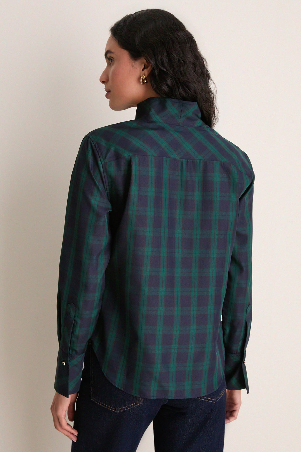 Blackwatch Taffeta Bessette Button Down
