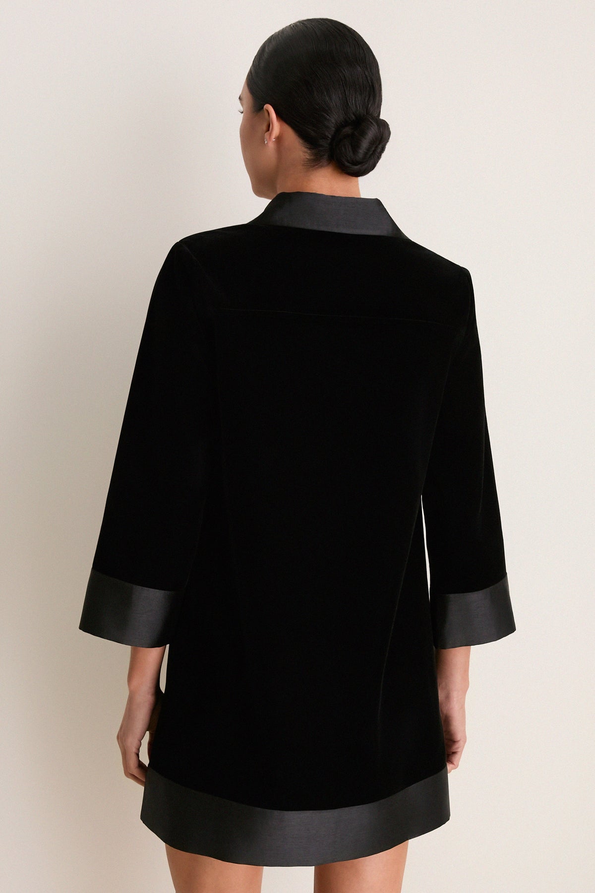 Black Velvet Collier Dress