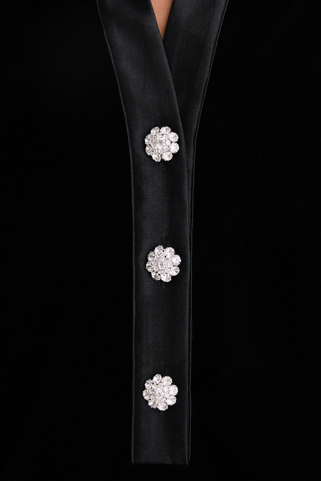Black Velvet Collier Dress