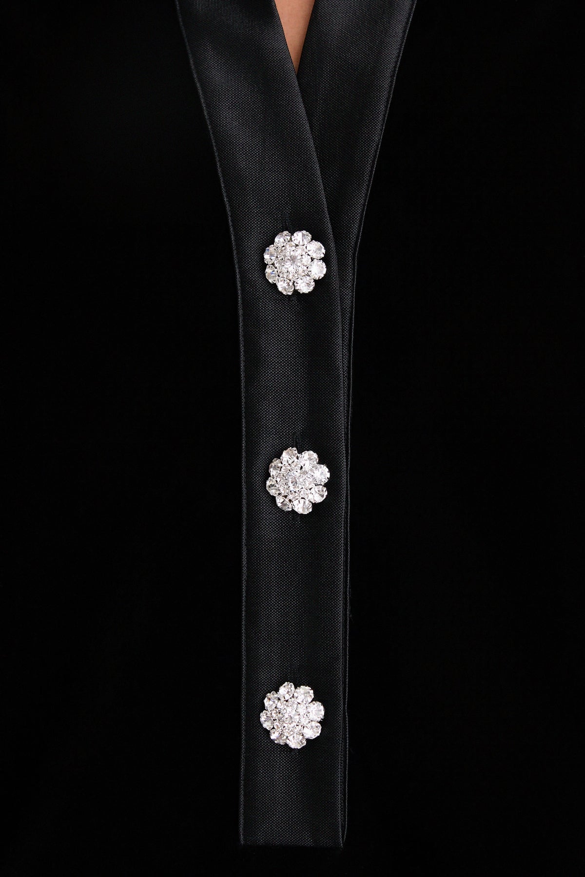Black Velvet Collier Dress