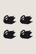 Black Swan Cocktail Napkins (Set of 4)
