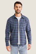 Blue Check Seaside Lightweight Flannel Shirt