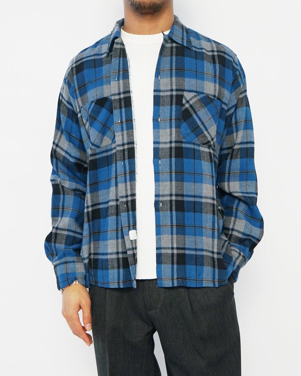 1950's Plaid Rayon Shirt