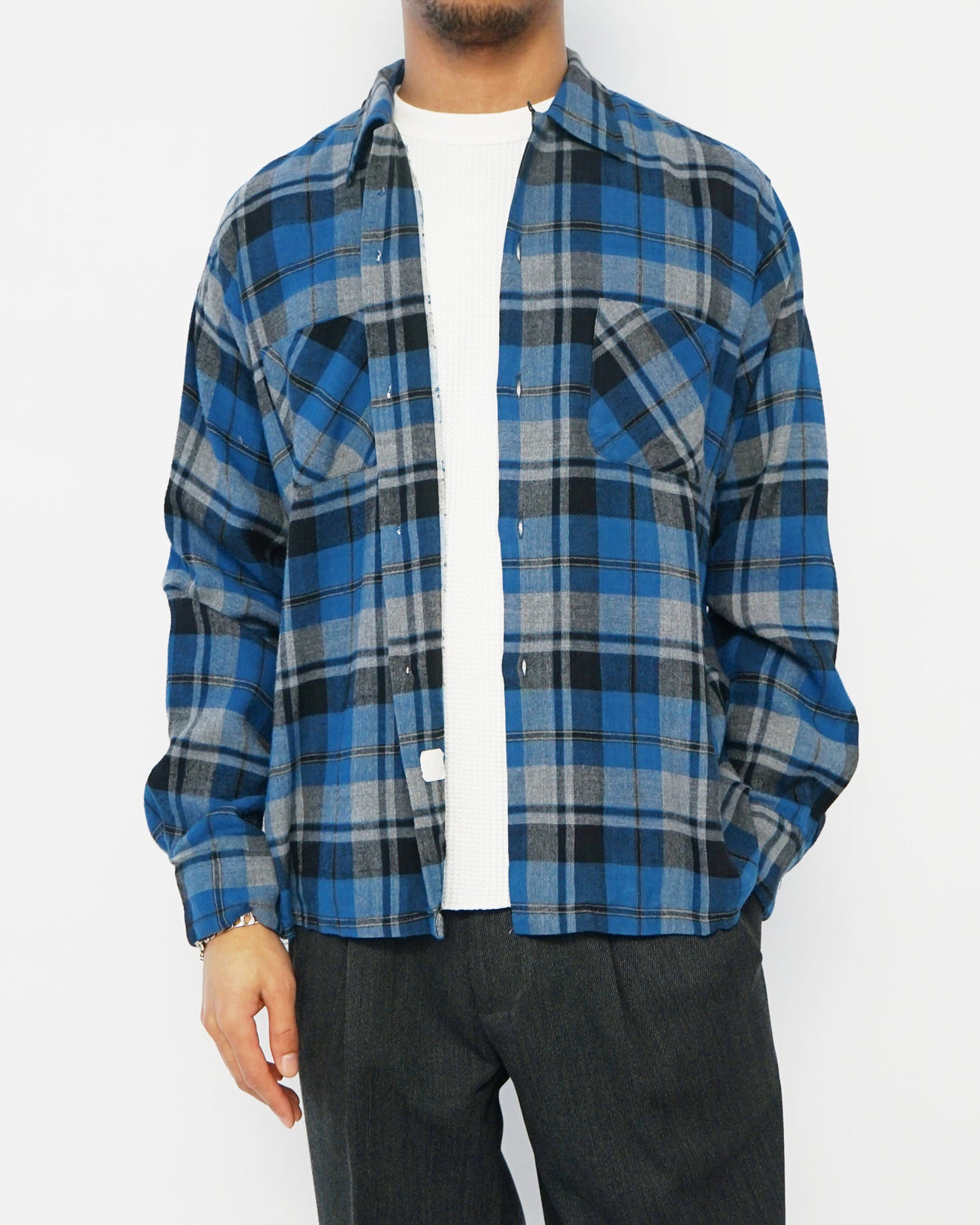 1950's Plaid Rayon Shirt