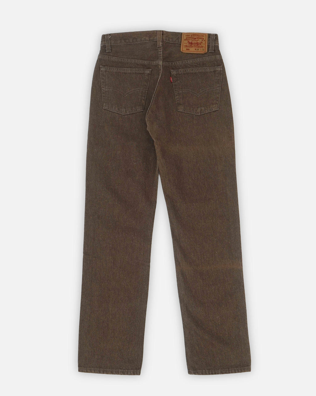 501 Straight Fit Brown Denim Pants / size: 28