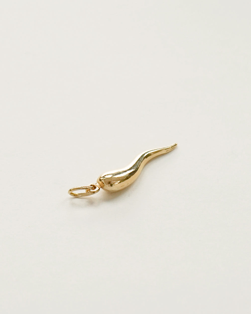 14k Gold Horn Charm