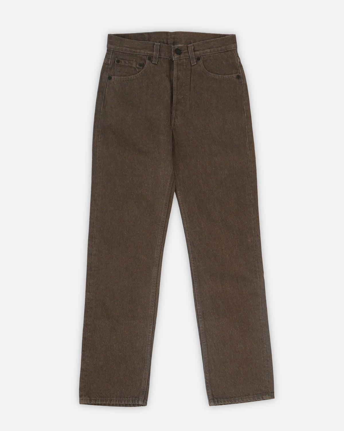 501 Straight Fit Brown Denim Pants / size: 28