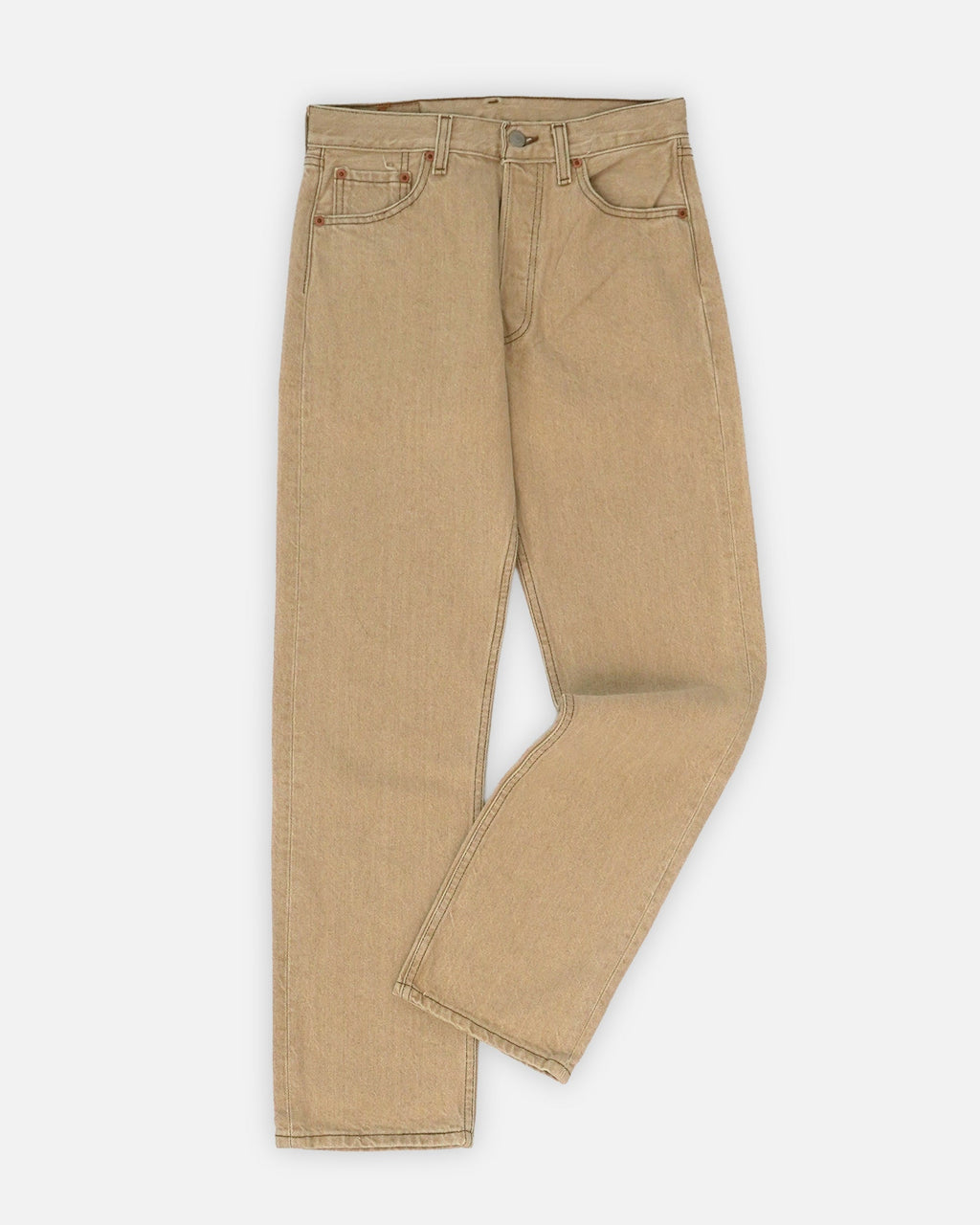 501 Straight Fit Beige Denim Pants / size: 29