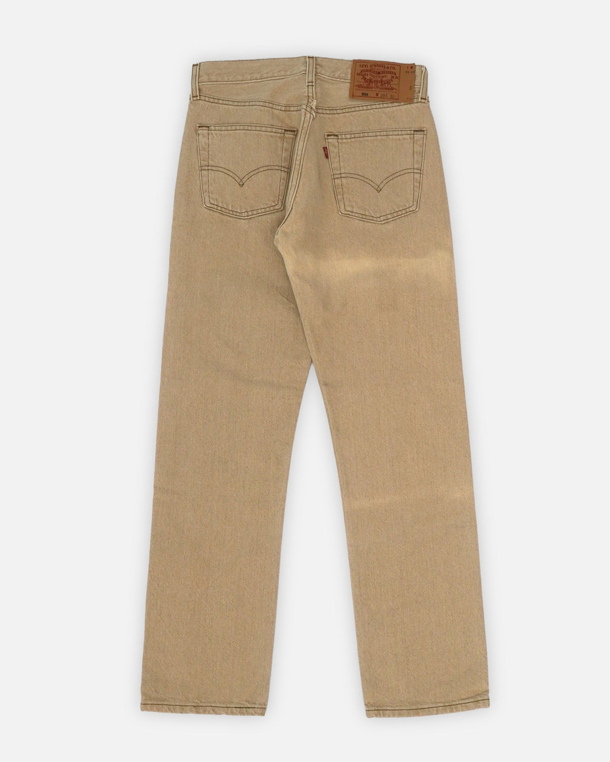 501 Straight Fit Beige Denim Pants / size: 29