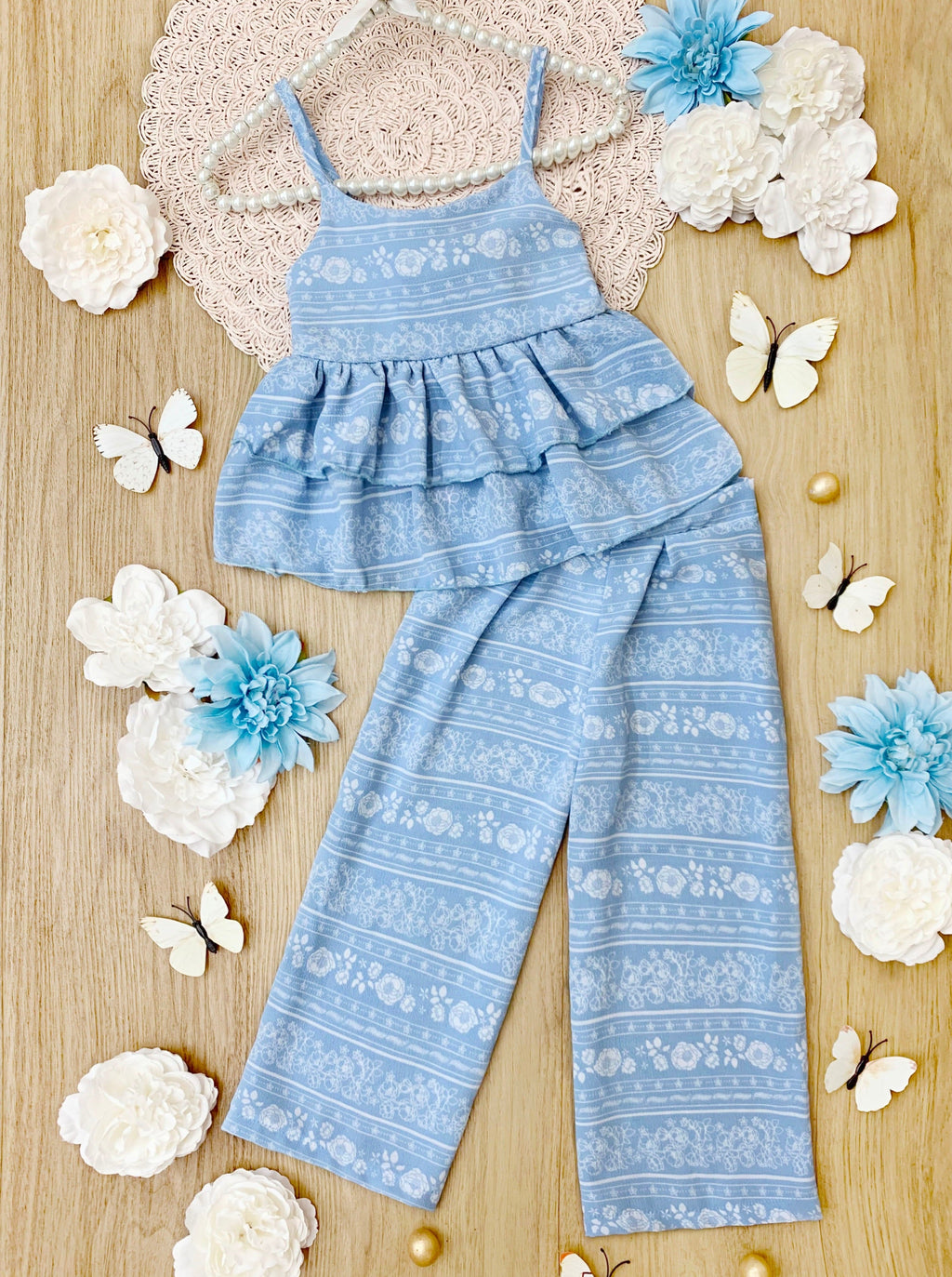 Buttercup Dreams Ruffle Top and Pants Set