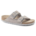 Unisex Arizona Soft Footbed Sandal In Stone Coin