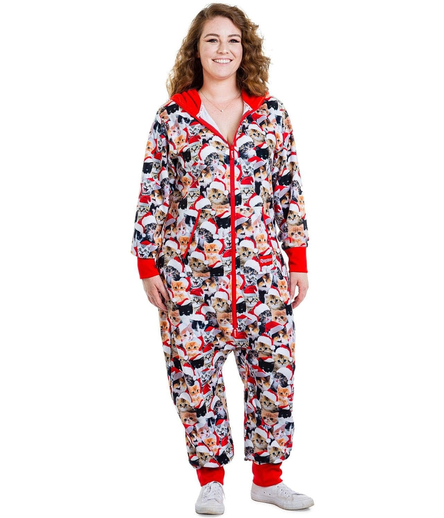 Women's Meowy Catmus Plus Size Jumpsuit