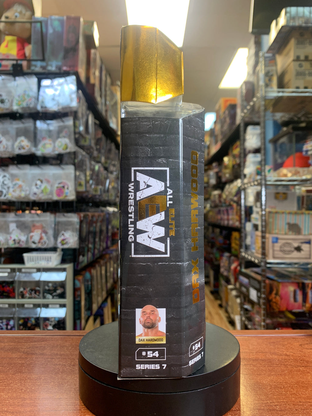 Unpainted Dax Hardwood #57 **ERROR** (All Elite Wrestling AEW, Jazwares) **SEALED**