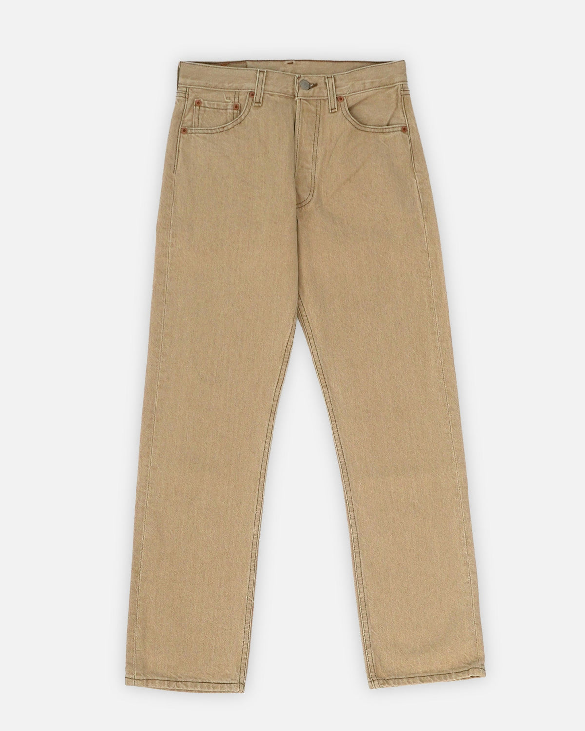 501 Straight Fit Beige Denim Pants / size: 29