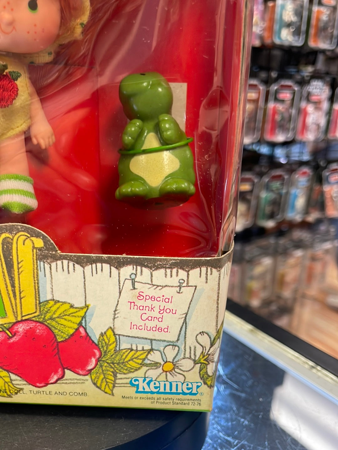 Apple Dumplin with Tea Time Turtle (Vintage Strawberry Shortcake, Kenner) Sealed