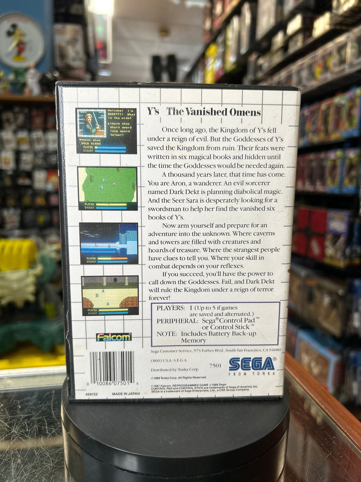 Y's Vanished Omens 0848 (SEGA Master System SMS, Video Games) **COMPLETE**