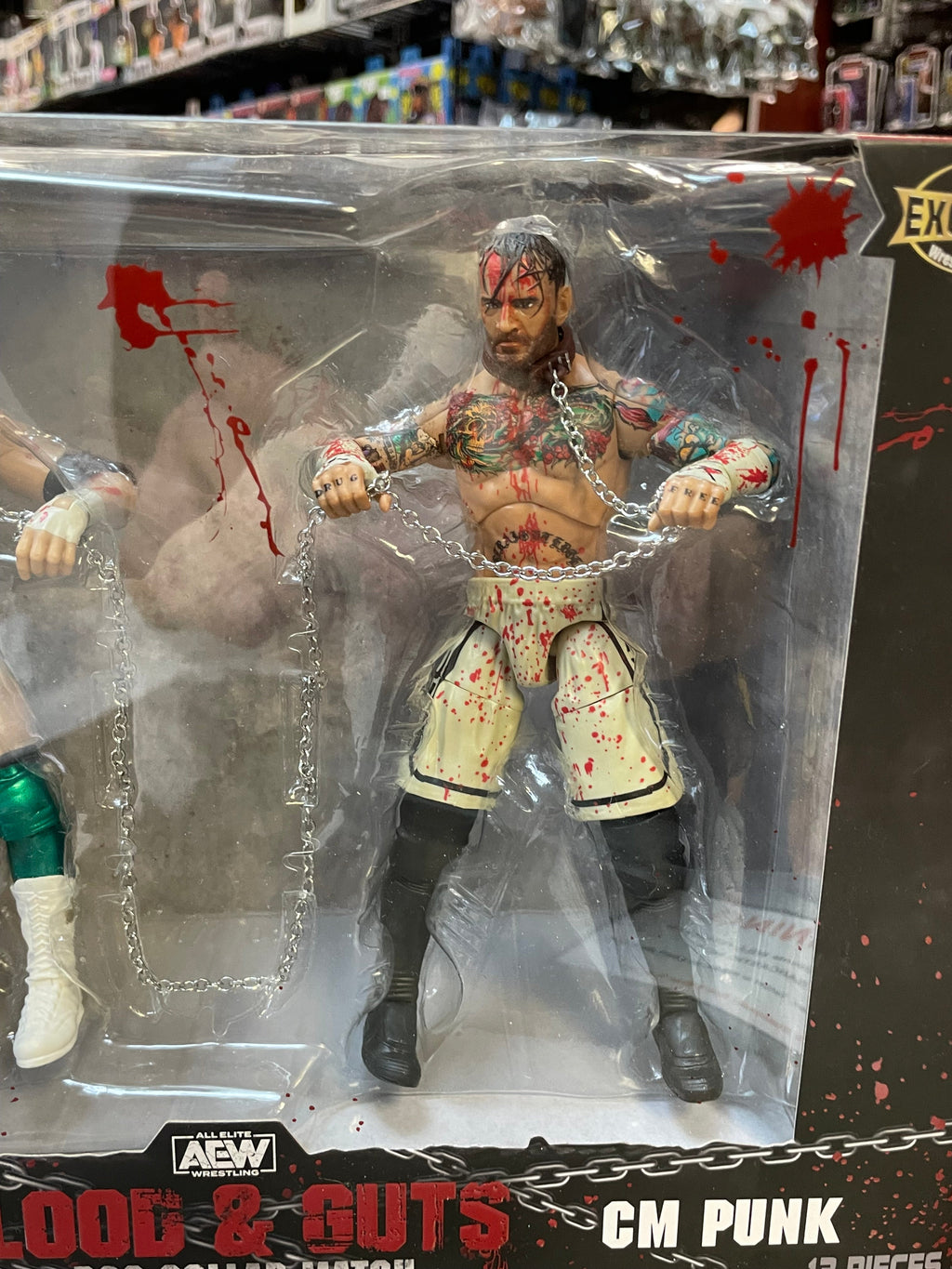 Blood & Guts: CM Punk & MJF  (AEW Unmatched Collection, Jazwares) **SEALED**
