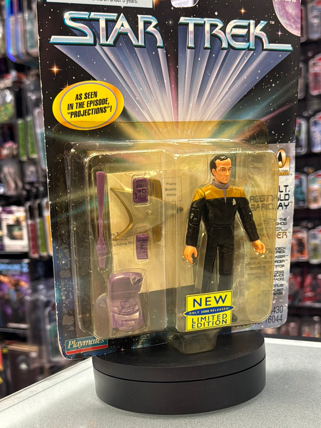 LT Reginald Barclay LE 3,000 (Vintage Star Trek, Playmates) SEALED