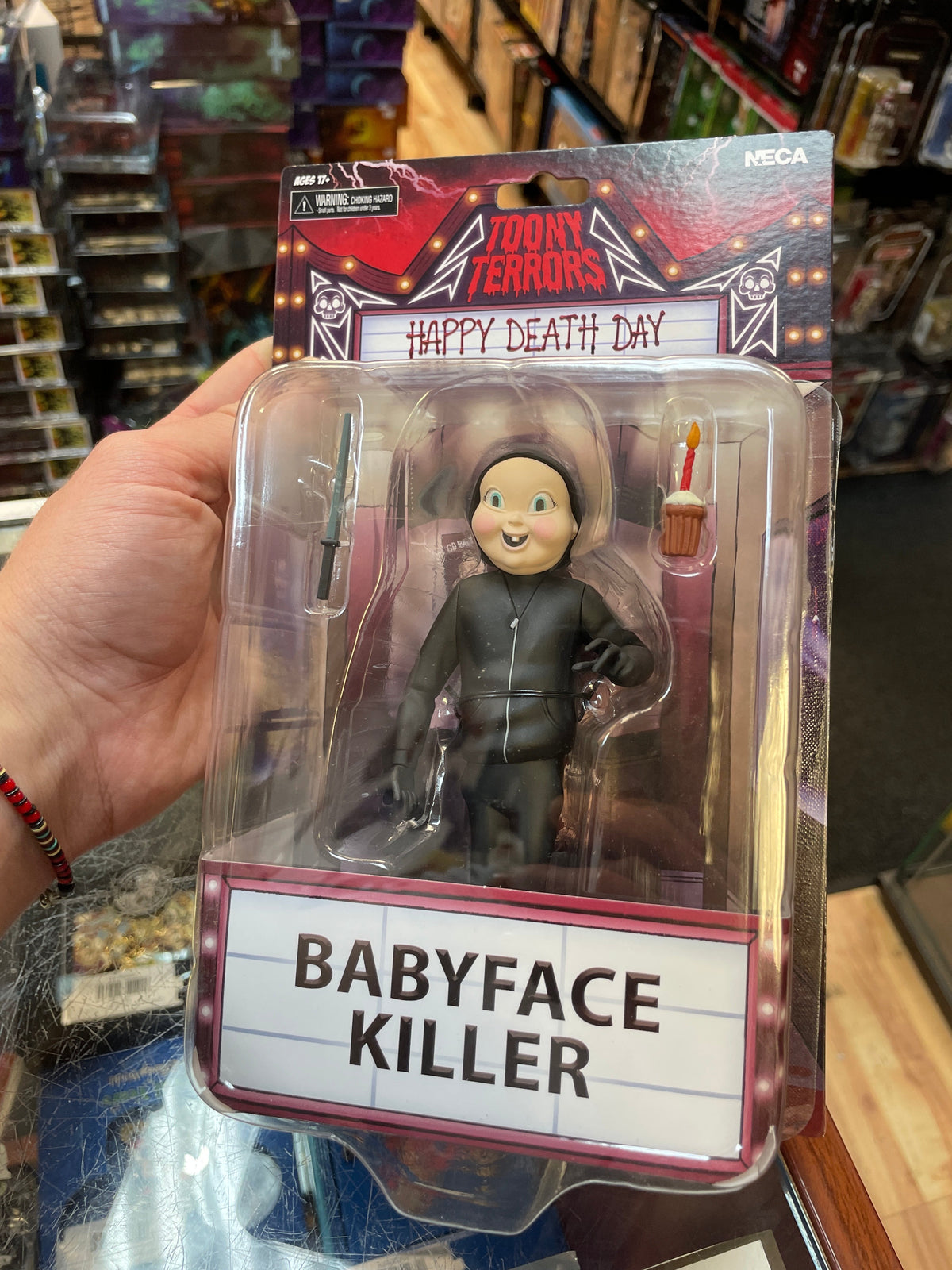 Babyface Killer (Toony Terrors, Happy Death Day, NECA) SEALED