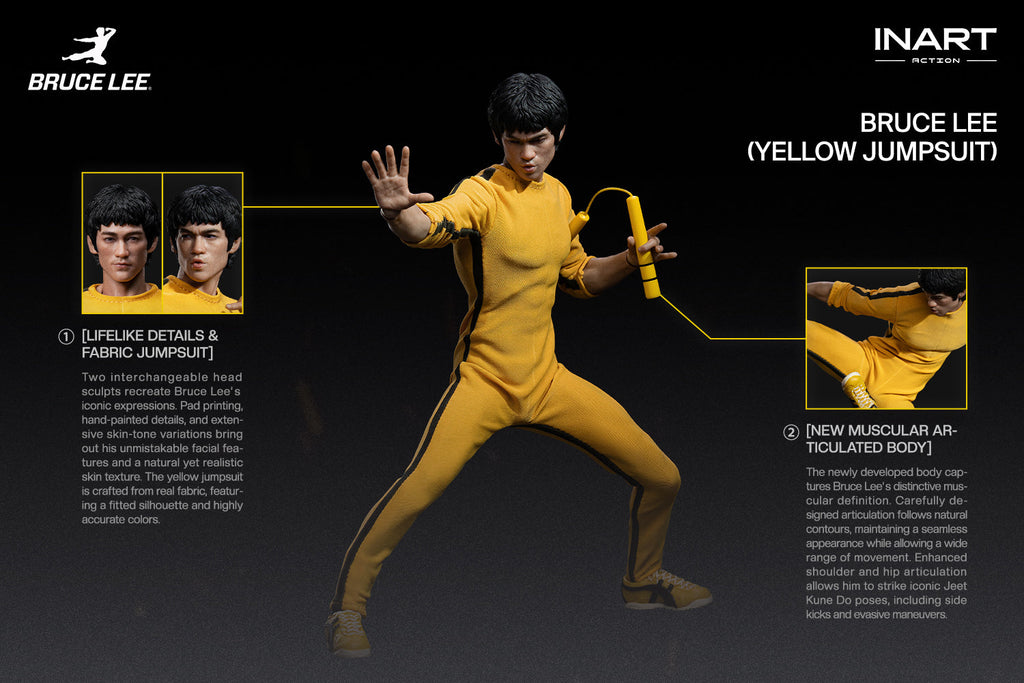 Game of Death (1978): Bruce Lee (Yellow Jumpsuit) 1/12 Action Figure