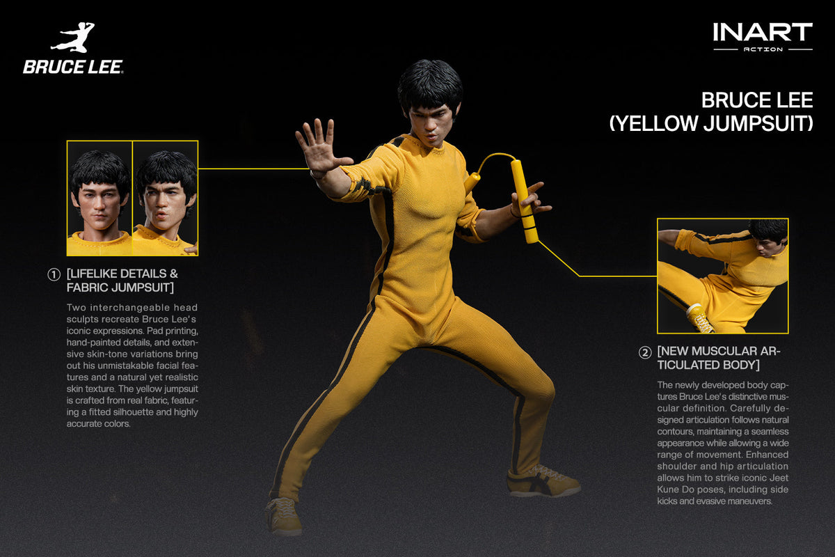 Game of Death (1978): Bruce Lee (Yellow Jumpsuit) 1/12 Action Figure