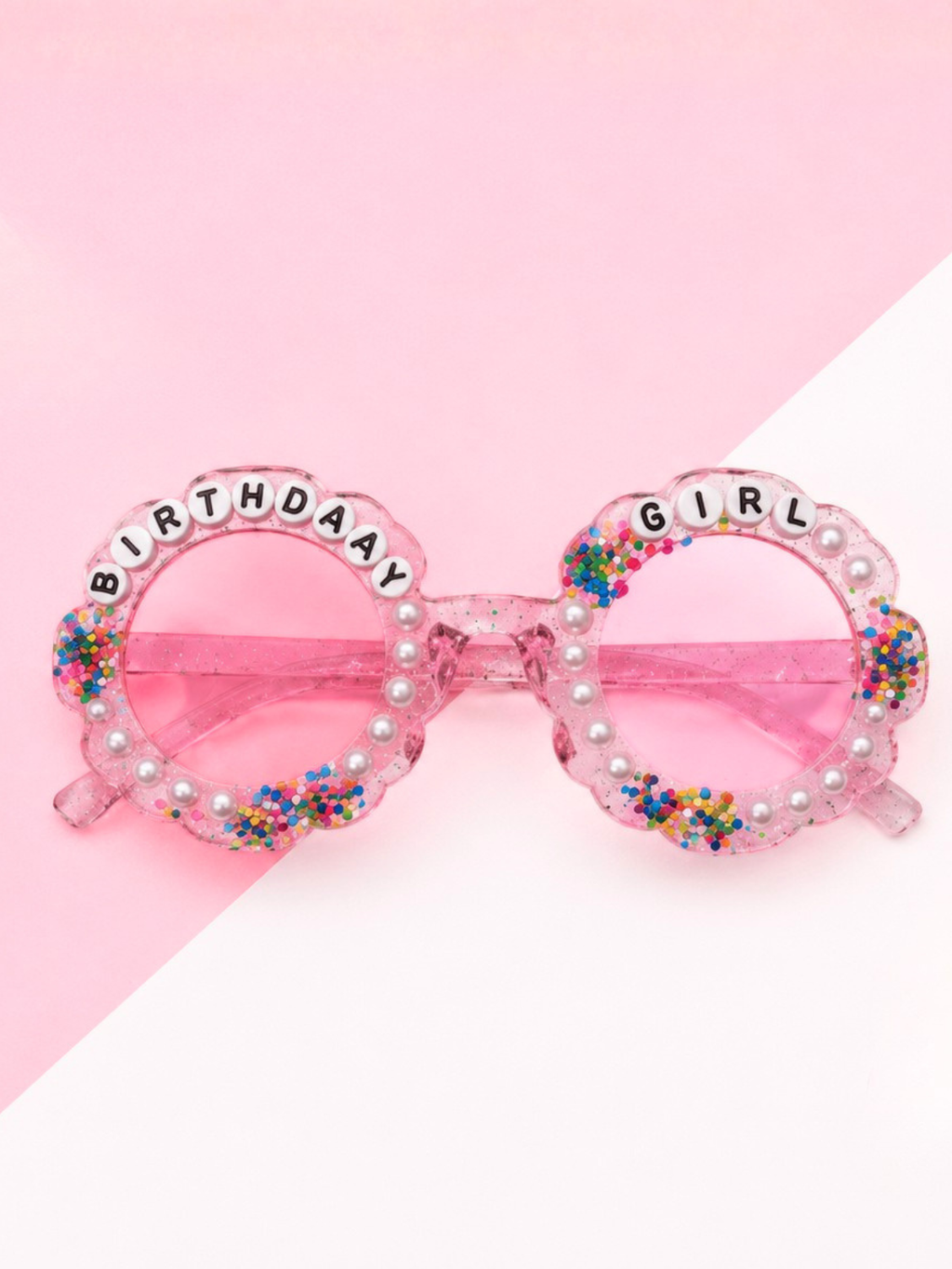 Birthday Girl Sparkle Confetti Sunglasses