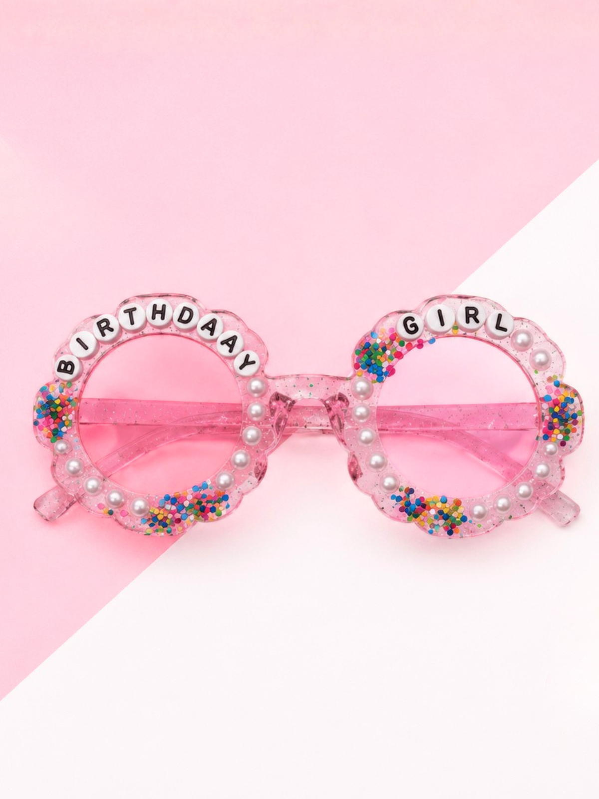 Birthday Girl Sparkle Confetti Sunglasses
