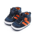 Blue and Orange High Ankle Baby Shoes