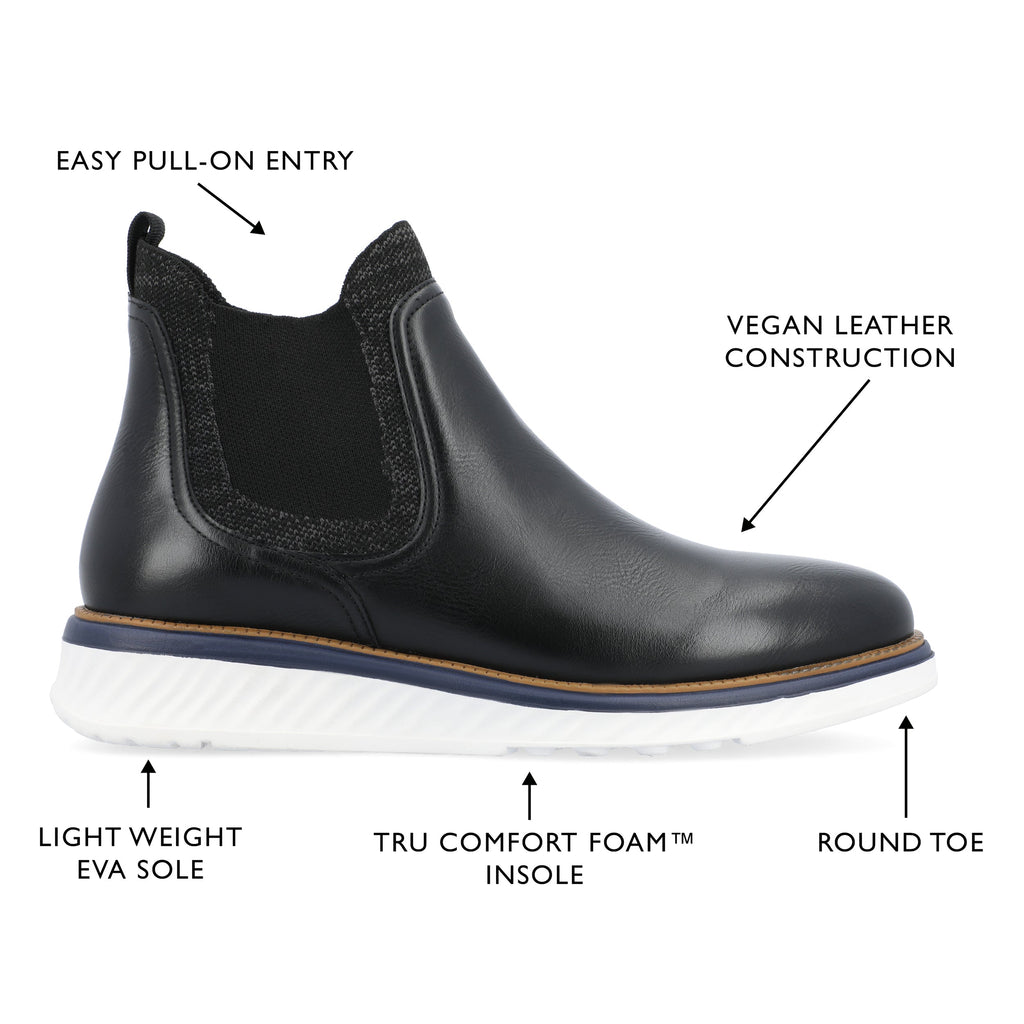 Vance Co. Hartwell Pull-on Chelsea Boot