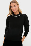 Black Bejeweled Lucy Sweater