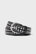 Black with Silver Studs Isaac Belt