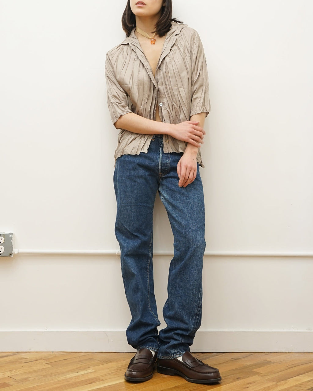 1960's 501  Big E Straight Fit Denim Pants / size: 29