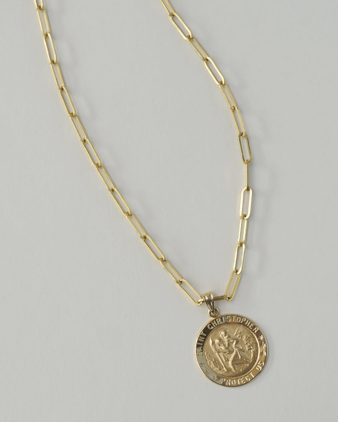 14k Gold Saint Christopher Charm