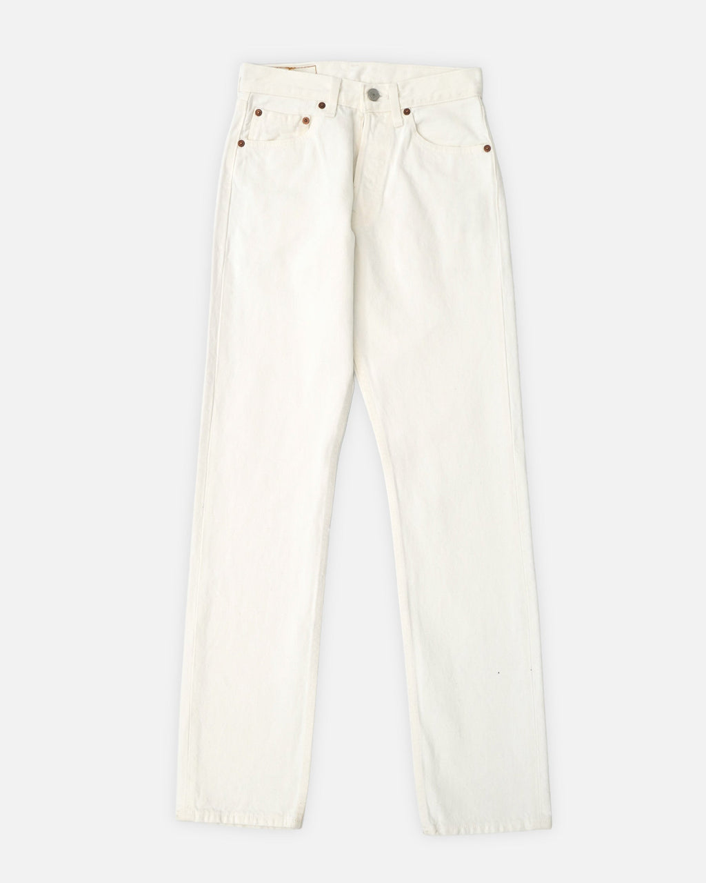 501 Straight Fit White Denim Pants / size: 26