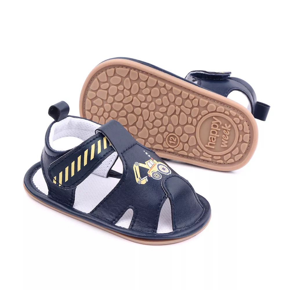 Blue Digger Cartoon Baby Shoes