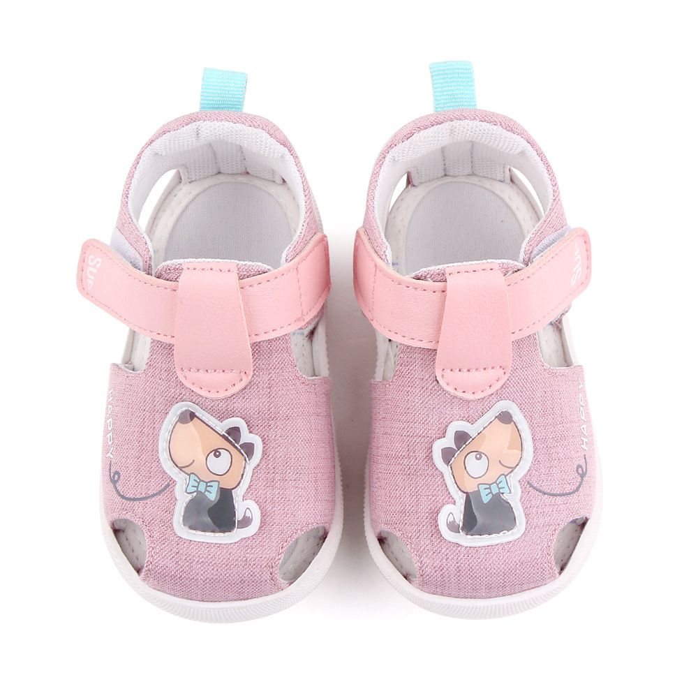 Cartoon Pink Cotton Baby Sandals Shoes